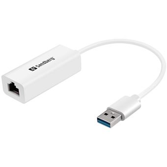 Base & Duplicador de Portas Sandberg USB3.0 Gigabit Network Adapter | Branco - 1