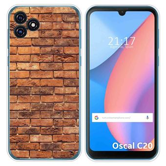 Capa Tumundosmartphone de Silicone para Blackview Oscal C20 / C20 Pro Brick design 04 Desenhos - 1