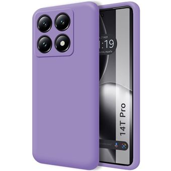 Capa de Silicone TUMUNDOSMARTPHONE líquido ultramacio para Xiaomi 14T Pro 5G Roxo - 1