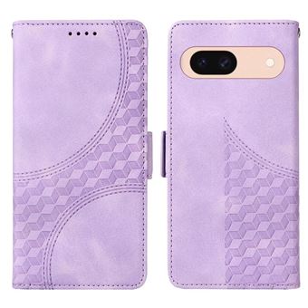 Capa FLOODKING para Google Pixel 8A | Design Acolchoado | Couro PU Premium | Roxo - 1