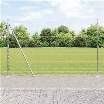 Poste de Cerca vidaXL | Galvanizado 50 x 1,5 m | Aço - 1