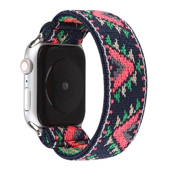 Bracelete de Nylon HSMY Extensível Trançado para Apple Watch Series 6/ SE/ 5/ 4 | 40 mm - Multicolor 5 - 1
