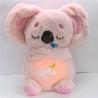 Peluche Coala SZSMART HXBTKL1 com Luz de Respiração e Música | Rosa - 1