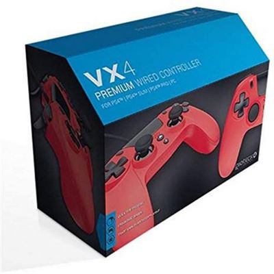 Gioteck VX4 Comando Vermelho com Fio para PS4/PC