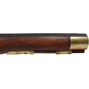 Réplica Denix da faísca de pistola de Kentucky usada na guerra da independência dos Estados Unidos do século XIX s de madeira e metal - 1