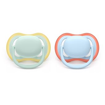 Chupeta Clássica para Bebé Philips AVENT Chupetas SCF087/01 ultra air | Azul, Verde - 1