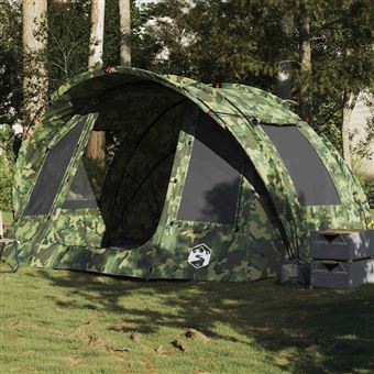 Tenda de pesca vidaXL | para 2 pessoas | impermeável | camuflagem - 1