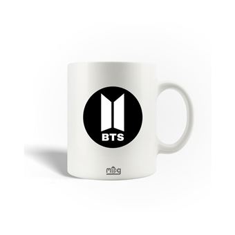 Caneca Maniacase Bangtan Sonyeondan BTS White Logo - 1