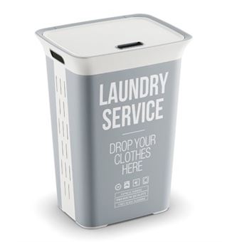 Cesto para roupa suja KIS Chic Hamper Home Service | Cinzento, Branco - 1