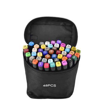 Caneta Hidrográfica de Álcool SZSMART MB0 com Ponta Dupla para Desenho | 80 Cores - 1