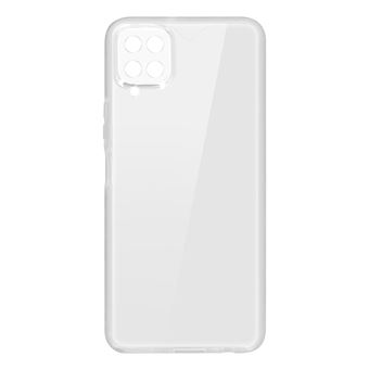 Capa Avizar para Samsung Galaxy A12 | Proteção Traseira Rígida + Frente Suave - Transparente - 1