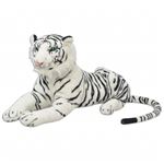 Tigre de Peluche vidaXL XXL Branco
