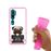 Capa Hapdey para Xiaomi Mi Note 10 - Note 10 Pro - CC9 Pro | Silicone Flexível em TPU | Design Filhote de Pug com sinal, preciso da minha recompensa - Rosa_3