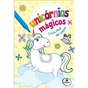 Unicórnios Mágicos - Livro-Pad de Colorir Amarelo - 1