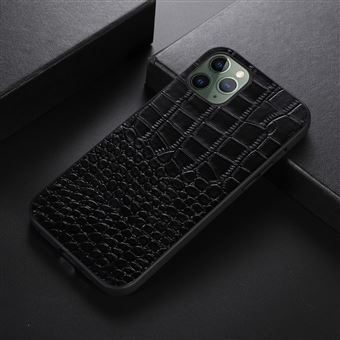 Capa de Couro Genuíno magunivers Textura de Crocodilo Preto para Iphone 11 Pro 5.8'' - 1