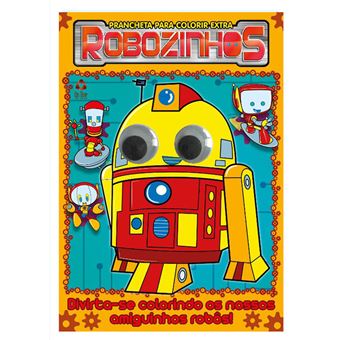 Robozinhos - Prancheta para Colorir Extra - 1