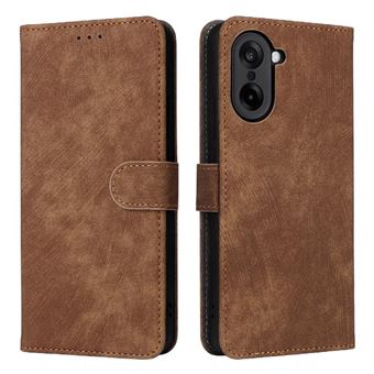 Capa ZURSANA para OnePlus Nord CE5 | Pele Sintética | Fecho Magnético | Compartimento para Cartões com Bloqueio RFID | Castanho - 1