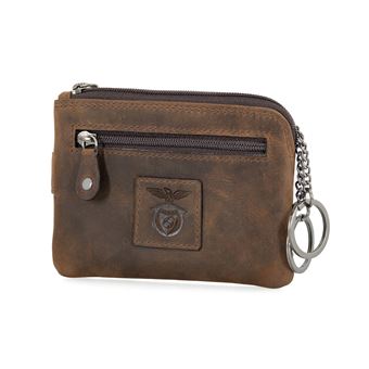 Porta-Moedas / Porta-Chaves SL Benfica - Vintage | Castanho - 1