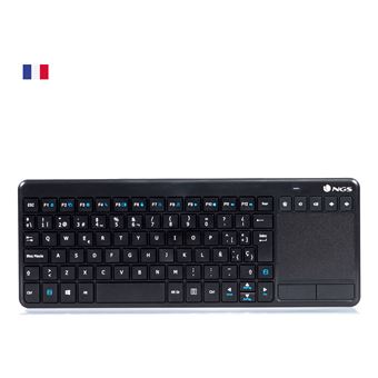 Teclado Wireless NGS TV Warrior, AZERTY, FR | Idioma: Francês | Preto - 1