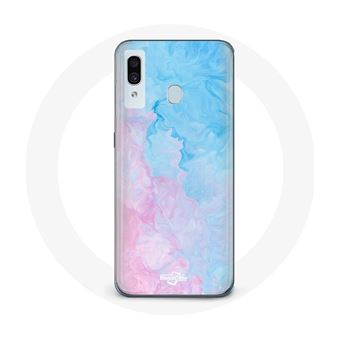 Capa Maniacase para Samsung Galaxy A20E Fundo Azul Rosa - 1