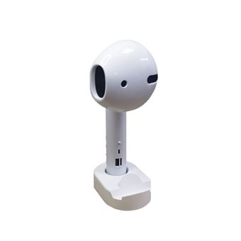 Coluna Portátil Bluetooth Goeik com Porta USB, Cartão SD e com Suporte para Telemóvel - Branco - 1