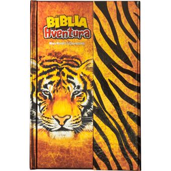 Bíblia Aventura Para Crianças Nvi, Capa Dura Com Fechamento Em Ímã, Tigre, Leitura Perfeita - 1