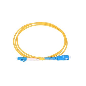 Cabo de Fibra Ótica Extralink Patchcord LC/UPC-SC/UPC Monomodo, Simplex, G652D, 3mm, 5m | Amarelo - 1