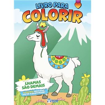Livro Para Colorir - Lhamas São Demais - 1