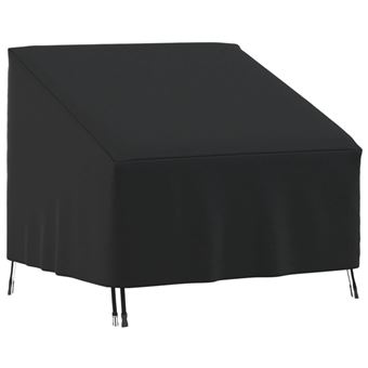 Capa para cadeira de Jardim vidaXL | 96x79x49/74 cm | 420D oxford preto - 1