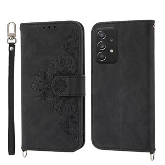 Capa ZURSANA para Xiaomi Redmi Note 11 Pro Plus 5G | Pele com Fecho de Encaixe para Colar + Cordão em Pele | Preto - 1