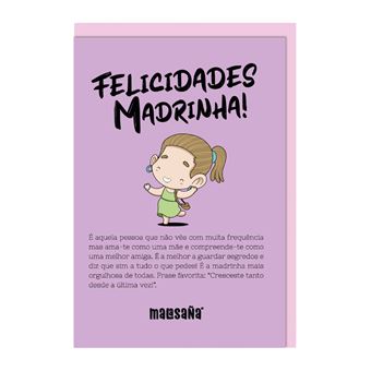 Postal Malasana Trm59-Pt | Felicidades Madrinha! - 1