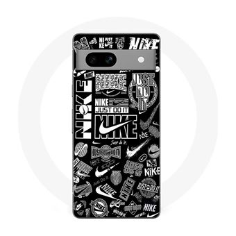 Capa Maniacase para Google Pixel 7a Logótipo Nike air Graffiti Preto e branco - 1