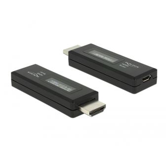 Cabo de interface/adaptador de género DeLOCK 63327 cable gender changer HDMI-A 19 pin USB Type Micro-B Preto - 1