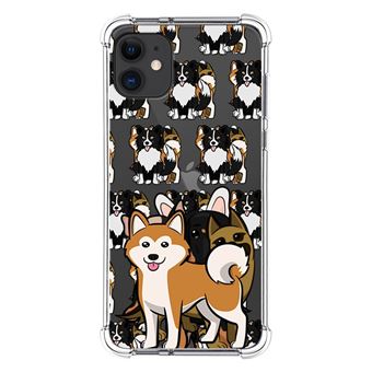 Capa Tumundosmartphone de silicone anti-choque para iPhone 11 (6.1) design Cães 02 Desenhos - 1