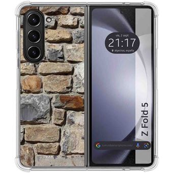 Capa Tumundosmartphone Silicone para Samsung Galaxy Z Fold 5 5G Brick design 03 Desenhos - 1