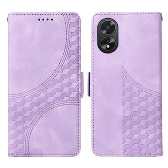Capa FLOODKING para OPPO A38 4G | Design Acolchoado | Couro PU Premium | Roxo - 1