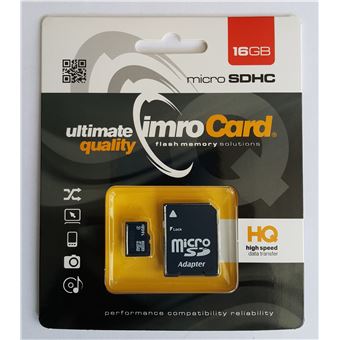 Cartão Memória Imro MicroSD 16GB