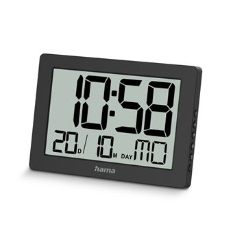 Relógio de Parede/Mesa Hama 00222230 | Preto - 1