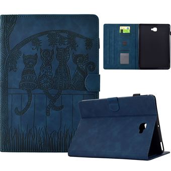 Capa ZURSANA para Samsung Galaxy Tab A 10,1 " 2016, SM-T580, T585, T587 | Flip | Estampado de Gatos | Suporte Ajustável | Azul - 1