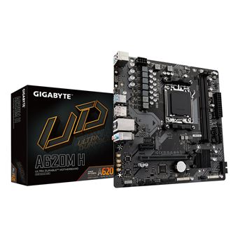 Motherboard GIGABYTE A620M H | Castanho - 1