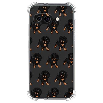 Capa de Silicone Tumundosmartphone à Prova de Choque para Google Pixel 9a 5G | 10 desenhos de cachorros - 1