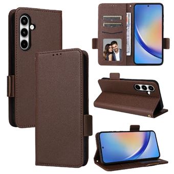 Capa FOXDOCK para Samsung Galaxy A35 5G | Prova de Choque | Magnética| TPU | Suporte para Cartão | Castanho - 1