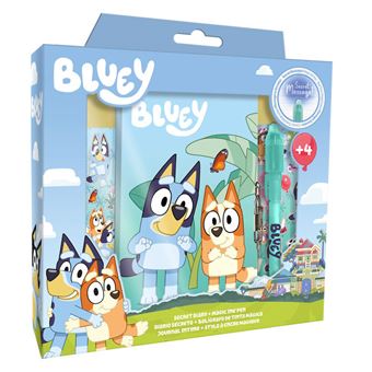 Diário + Esferográfica Mágica Bluey - 1