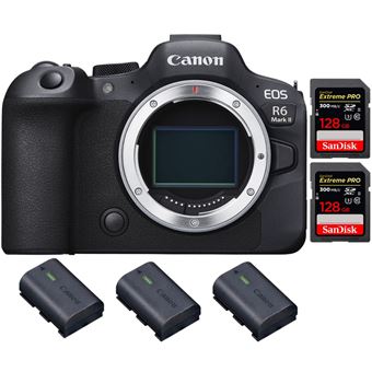 Canon EOS R6 Mark II ( R6II ) + 2 SanDisk 128GB Extreme PRO UHS-II 300 MB/s + 3 Canon LP-E6NH + PDF 20 Técnicas para Melhorar as suas Fotografias - 1