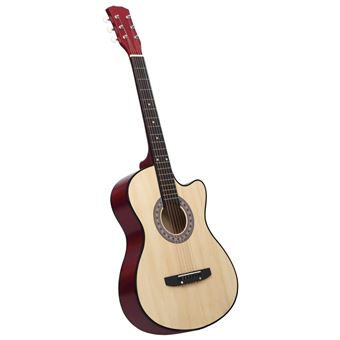 Guitarra acústica cutaway vidaXL | com 6 cordas 38" madeira de tília - 1