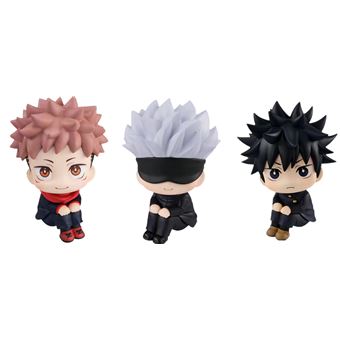 Figura Anime Jujutsu Kaisen EZII Itadori Yuji Satoru Gojo Fushiguro Megumi 10 BLACK 3 em 1 - 1