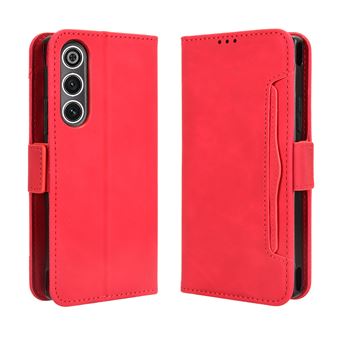 Capa FOXDOCK Protetora para ZTE nubia RedMagic 10 Air | Suporte e Flip de couro PU | À Prova de Choque | Vermelho - 1