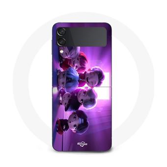 Capa Maniacase para Samsung Galaxy Z Flip4 Bts Animation Group Kpop - 1