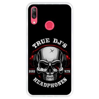 Capa Hapdey para Huawei Y7 2019 - Y7 Prime 2019 Design Caveira True DJ em Silicone Flexível e TPU