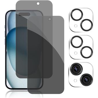 Película de Vidro Temperado Proteja da privacidade + Protetor de Lente de Câmerapara V-REEL para iPhone 13 Mini | 2 Peças - 1